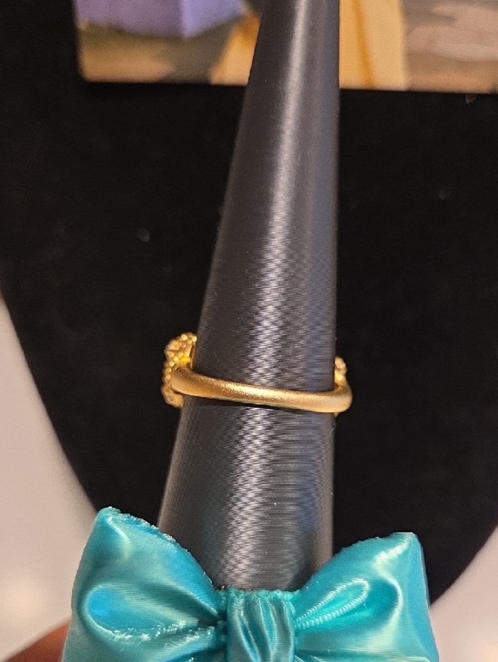 Freda Rothman Gold Crystal Cocktail Ring - Picture 5 of 9